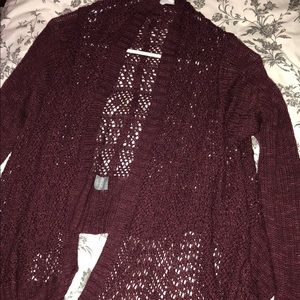 Burgundy Cardigan